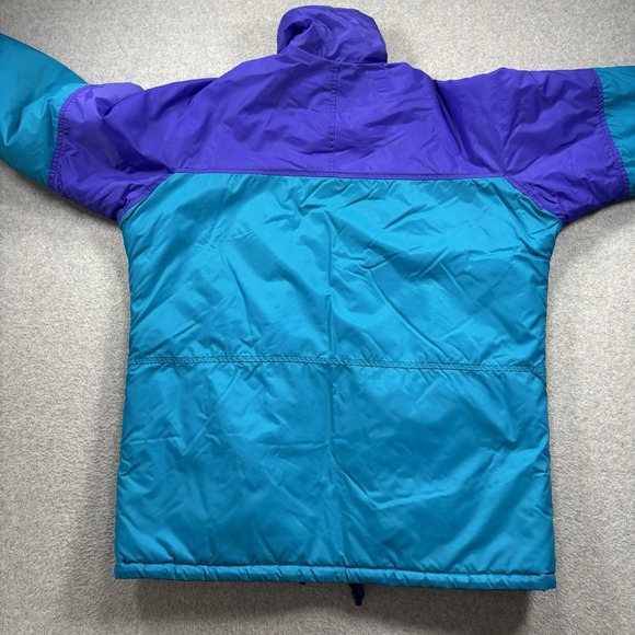 Vintage Columbia Outdoor‎ Jacket M 90s Ski Color block Zip Up Reversible Coat - Picture 6 of 12